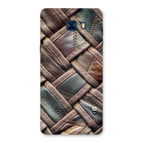 Classic Leather Belt Design Back Case for Galaxy C7 Pro