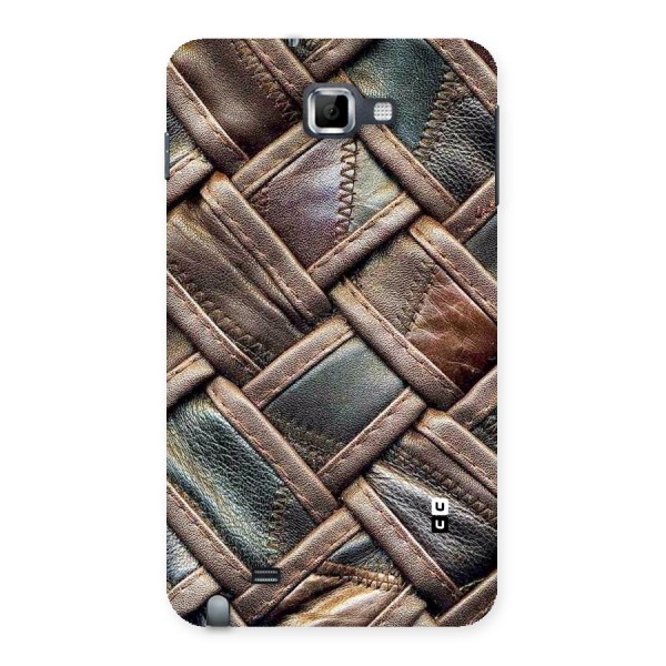 Classic Leather Belt Design Back Case for Galaxy Note