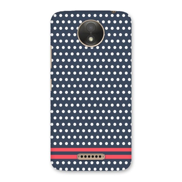 Classic Polka Dots Back Case for Moto C Plus