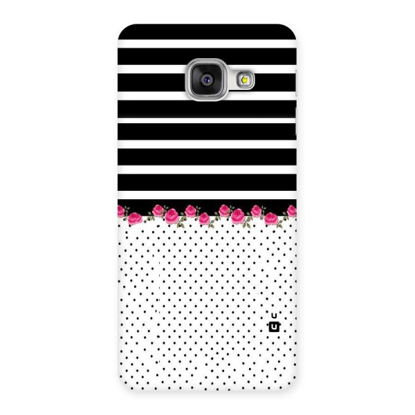 Classic Polka Stripes Back Case for Galaxy A3 2016