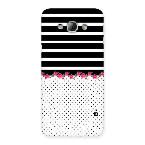 Classic Polka Stripes Back Case for Galaxy A8