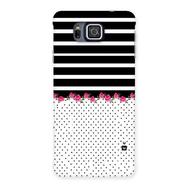 Classic Polka Stripes Back Case for Galaxy Alpha