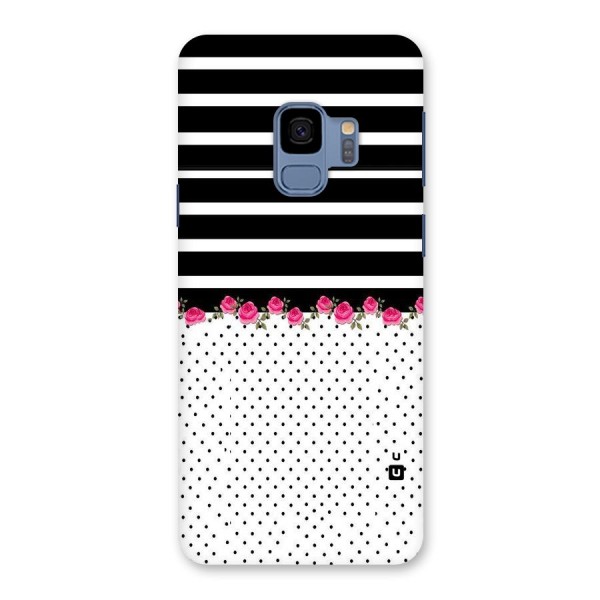 Classic Polka Stripes Back Case for Galaxy S9