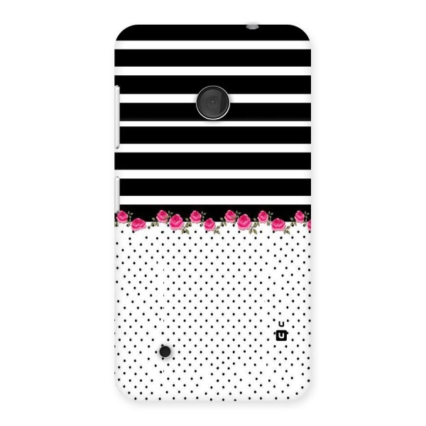 Classic Polka Stripes Back Case for Lumia 530