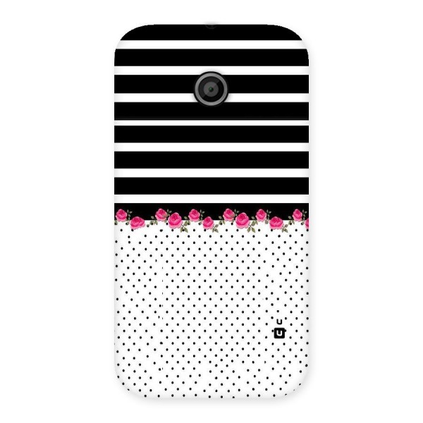 Classic Polka Stripes Back Case for Moto E