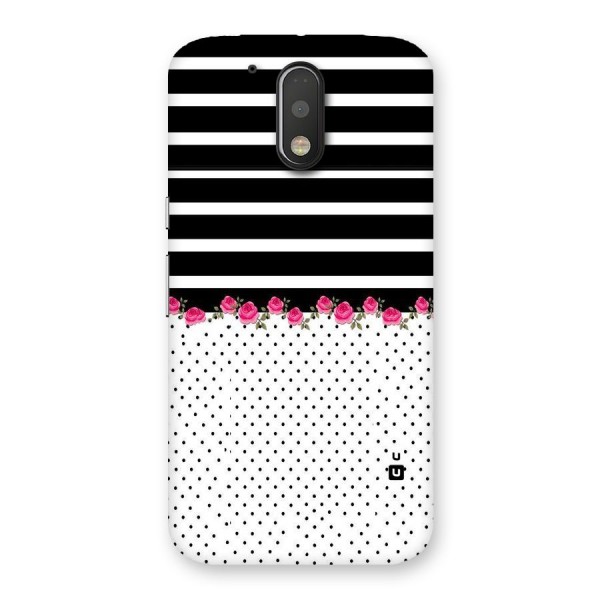 Classic Polka Stripes Back Case for Motorola Moto G4