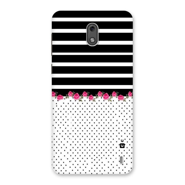 Classic Polka Stripes Back Case for Nokia 2