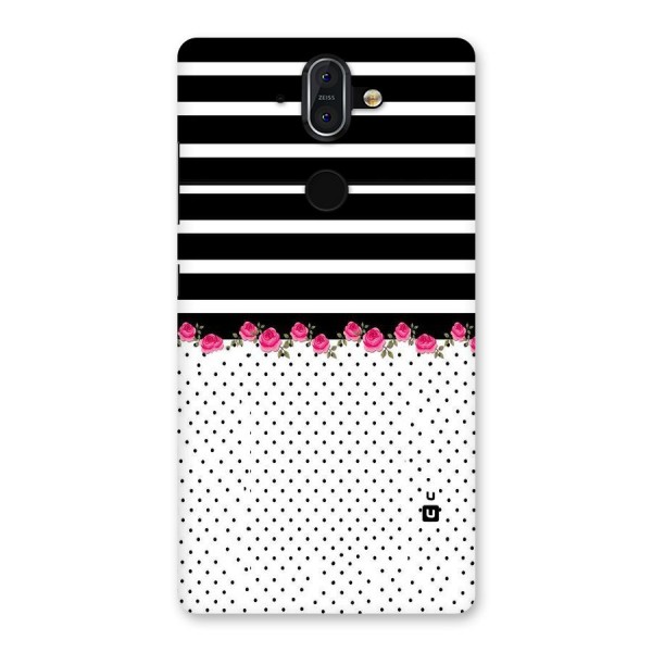 Classic Polka Stripes Back Case for Nokia 8 Sirocco