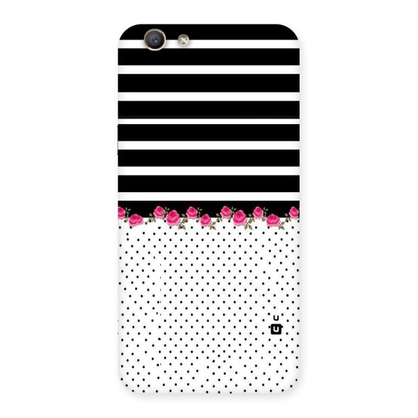 Classic Polka Stripes Back Case for Oppo F1s