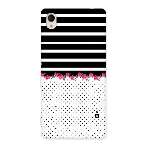 Classic Polka Stripes Back Case for Xperia M4 Aqua