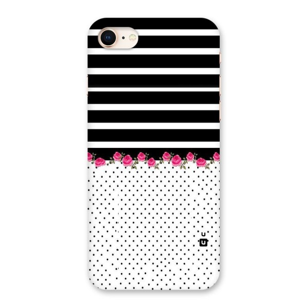 Classic Polka Stripes Back Case for iPhone 8