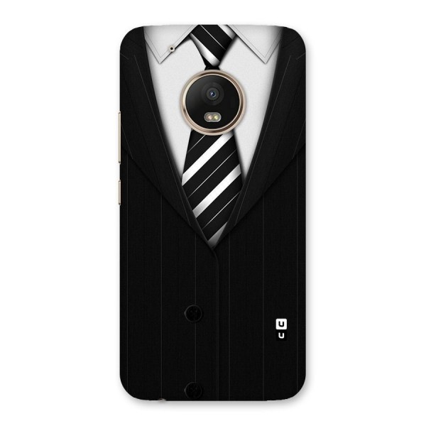 Classic Ready Suit Back Case for Moto G5 Plus