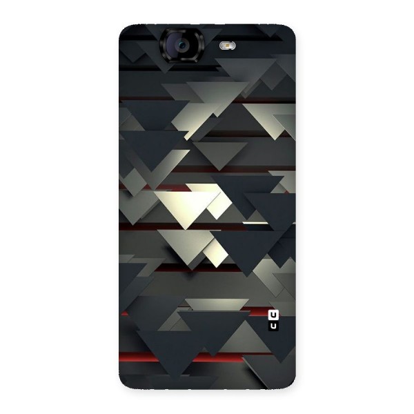 Classic Triangles Design Back Case for Canvas Knight A350