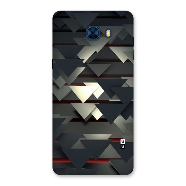 Classic Triangles Design Back Case for Galaxy C7 Pro