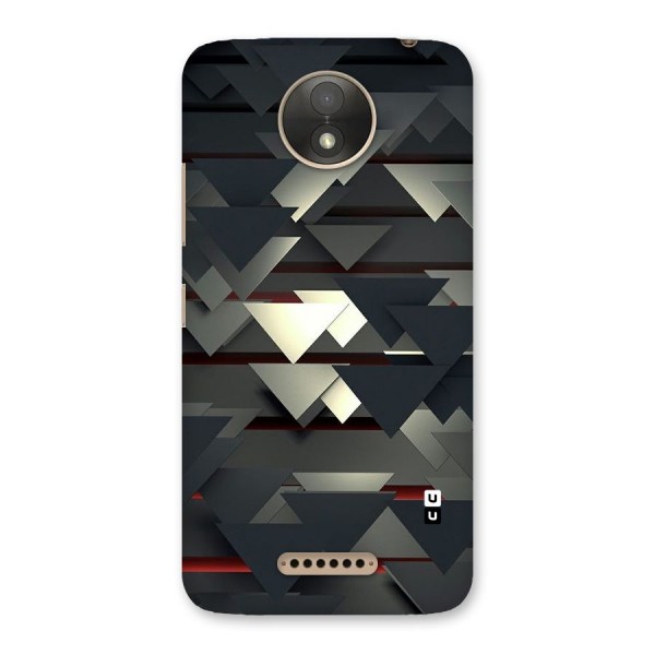 Classic Triangles Design Back Case for Moto C Plus