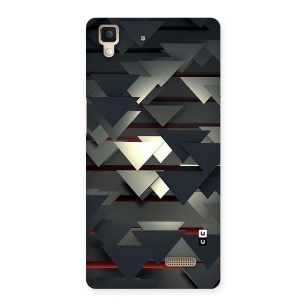 Classic Triangles Design Back Case for Oppo R7