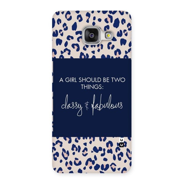 Classy and Fabulous Back Case for Galaxy A3 2016