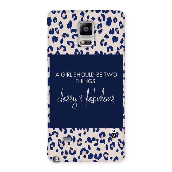 Classy and Fabulous Back Case for Galaxy Note 4