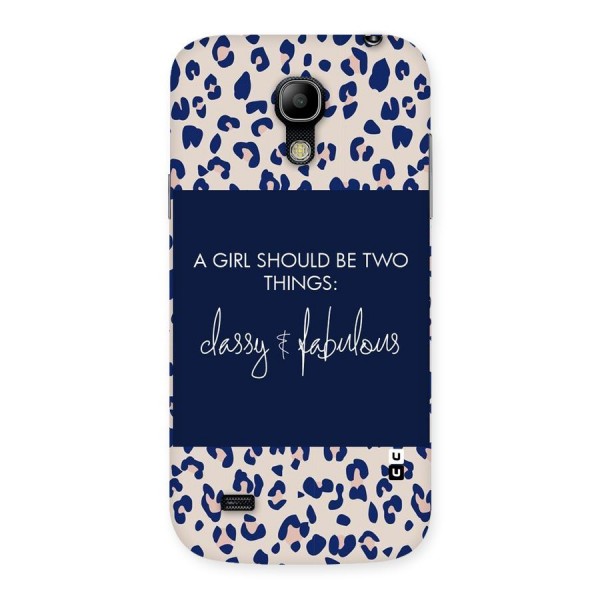 Classy and Fabulous Back Case for Galaxy S4 Mini