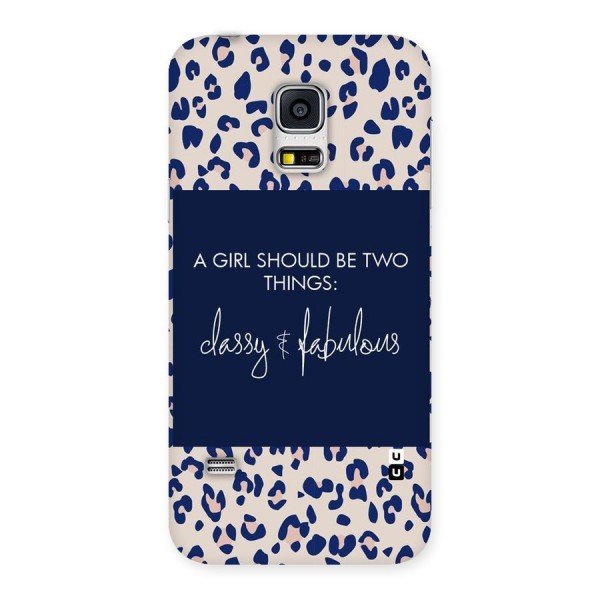 Classy and Fabulous Back Case for Galaxy S5 Mini