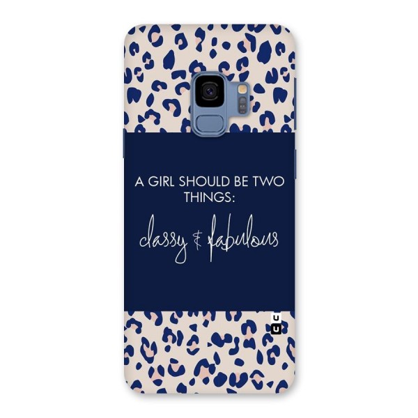 Classy and Fabulous Back Case for Galaxy S9