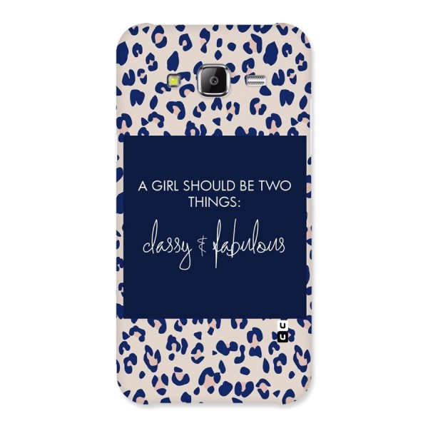 Classy and Fabulous Back Case for Samsung Galaxy J5