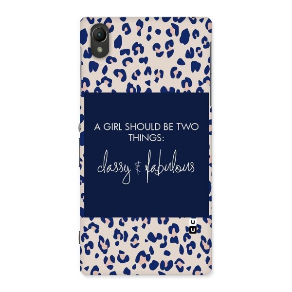 Classy and Fabulous Back Case for Sony Xperia Z1