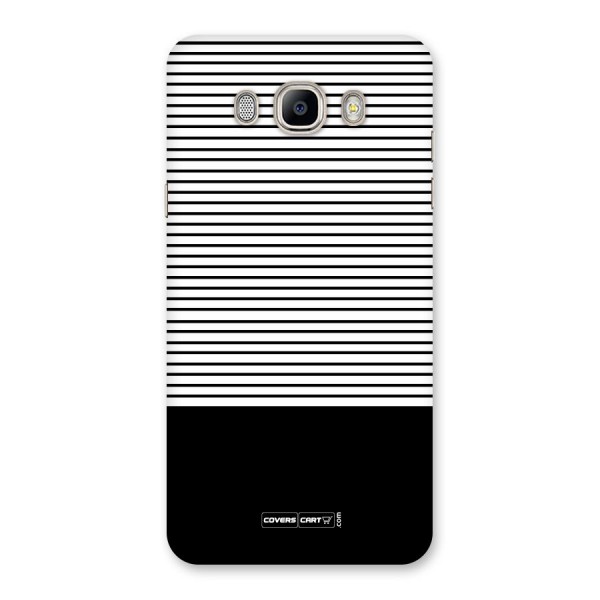 Classy Black Stripes Back Case for Galaxy On8