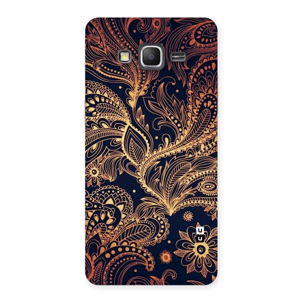 Classy Golden Leafy Design Back Case for Galaxy Grand Prime