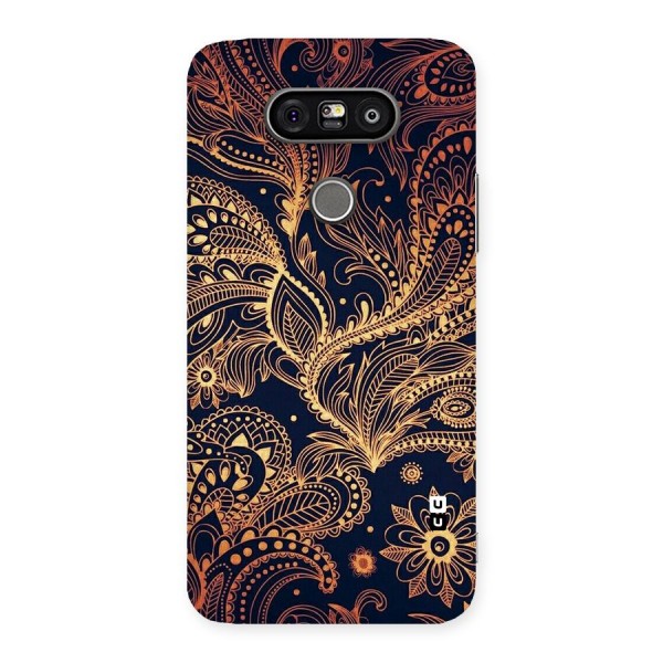 Classy Golden Leafy Design Back Case for LG G5