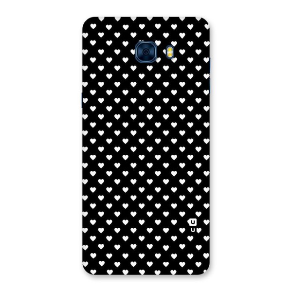 Classy Hearty Polka Back Case for Galaxy C7 Pro