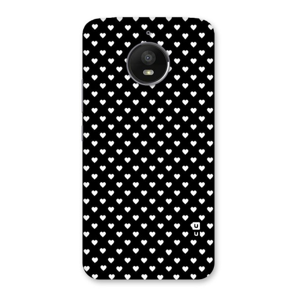 Classy Hearty Polka Back Case for Moto E4 Plus