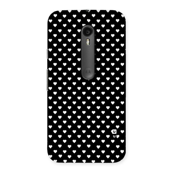 Classy Hearty Polka Back Case for Moto G3