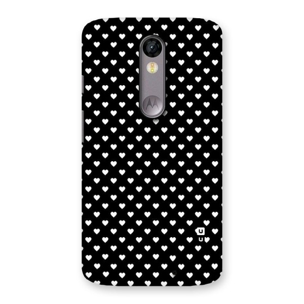 Classy Hearty Polka Back Case for Moto X Force