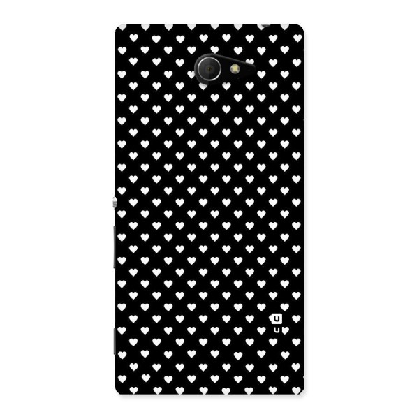 Classy Hearty Polka Back Case for Sony Xperia M2