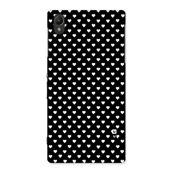 Classy Hearty Polka Back Case for Sony Xperia Z1