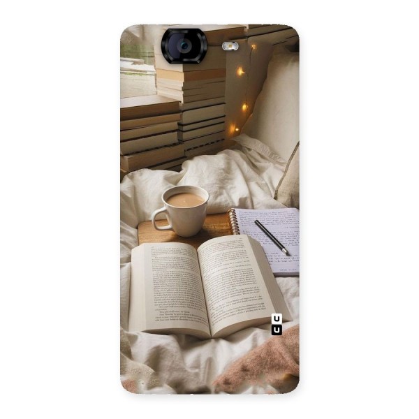 Coffee And Books Back Case for Canvas Knight A350