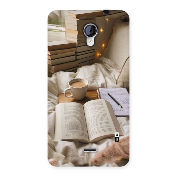 Coffee And Books Back Case for Micromax Unite 2 A106