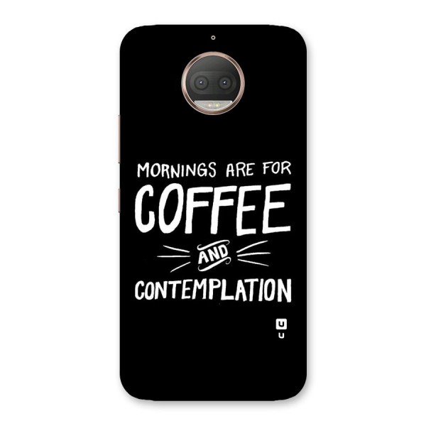 Coffee And Contemplation Back Case for Moto G5s Plus