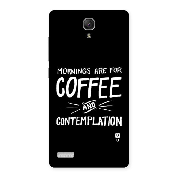 Coffee And Contemplation Back Case for Redmi Note