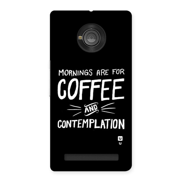 Coffee And Contemplation Back Case for Yu Yuphoria