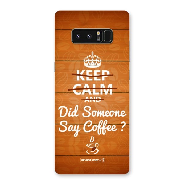 Coffee Ardour Back Case for Galaxy Note 8