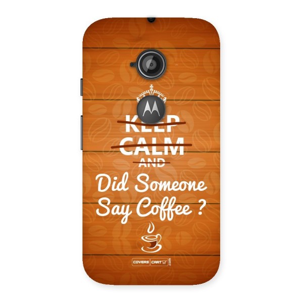 Coffee Ardour Back Case for Moto E 2nd Gen