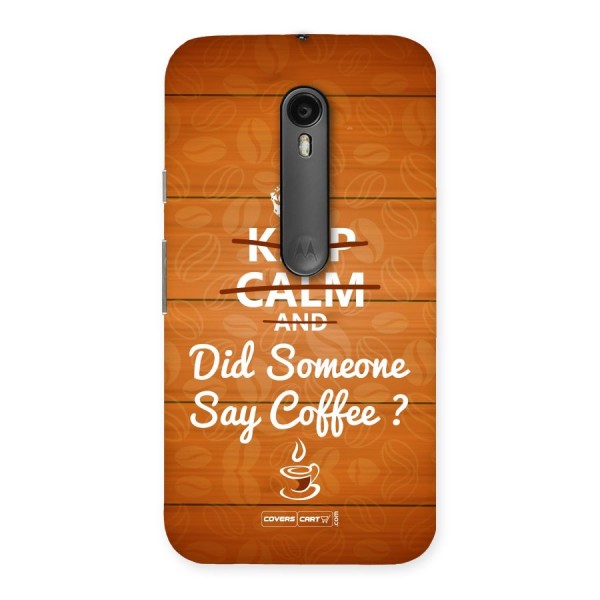 Coffee Ardour Back Case for Moto G3