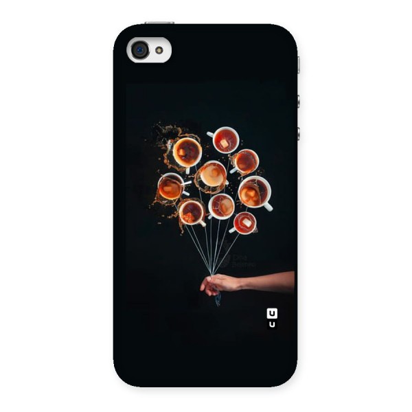 Coffee Balloon Back Case for iPhone 4 4s