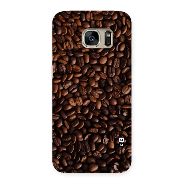 Coffee Beans Scattered Back Case for Galaxy S7