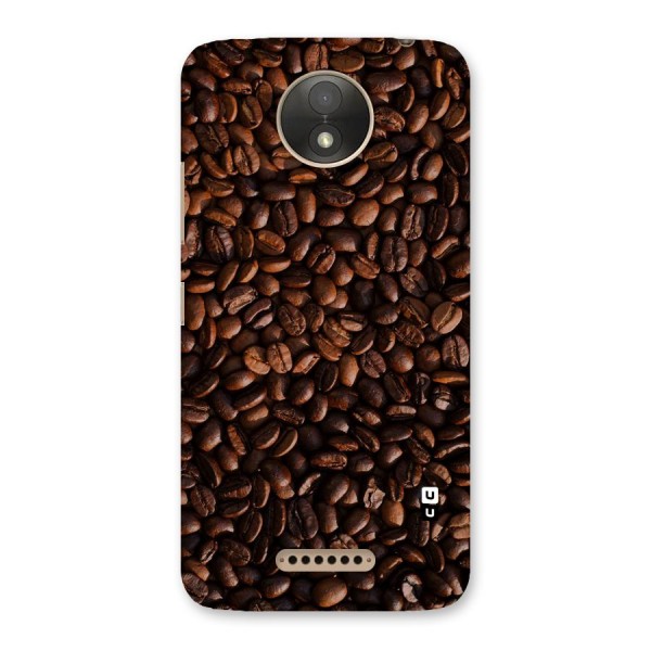 Coffee Beans Scattered Back Case for Moto C Plus