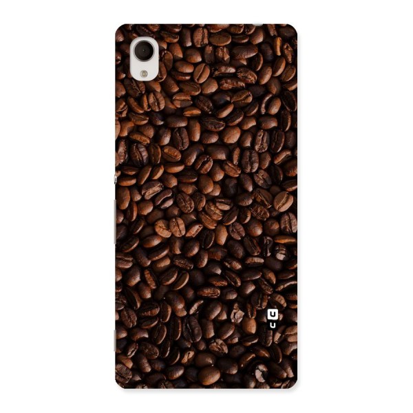 Coffee Beans Scattered Back Case for Xperia M4 Aqua