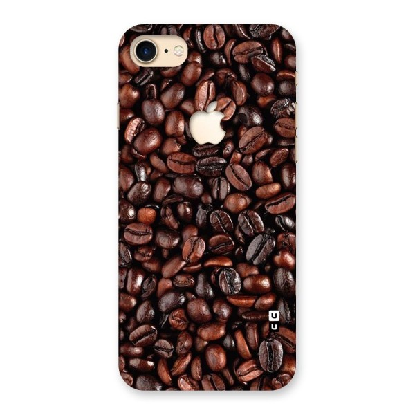 Coffee Beans Texture Back Case for iPhone 7 Apple Cut