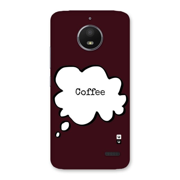 Coffee Bubble Back Case for Moto E4